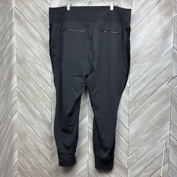 Nwt athleta venice velvet stripe jogger 3x black joggers pants high waisted - Picture 6 of 16